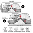 thumbnail image 3 of Balery Moose Kissing Under Mistletoe Print Car Windshield Sun Shade,Windshield Sunshade for Car Pickup Truck SUV Accessories-Medium, 3 of 7