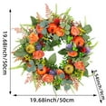 thumbnail image 2 of Elegant Floral Wreath For Front Door Entrance Home And Seasonal Holiday Celebration Decorative Door Hanging, 2 of 5