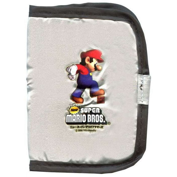 Super Mario Bros Thin Wallet (Black & Silver)