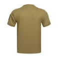 thumbnail image 5 of Zylanna Men's Casual T-Shirts, Solid Color Fashion Short Sleeve Crew Neck Shirts for Men Tee Khaki Size L, 5 of 5