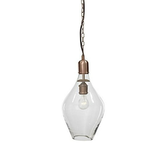Signature Design By Ashley L000188 Gaenor Contemporary Glass Pendant Signature Design By Ashley L000188 Gaenor Contemporary Glass Pendant Ceiling Light Clear Copper Finish Com