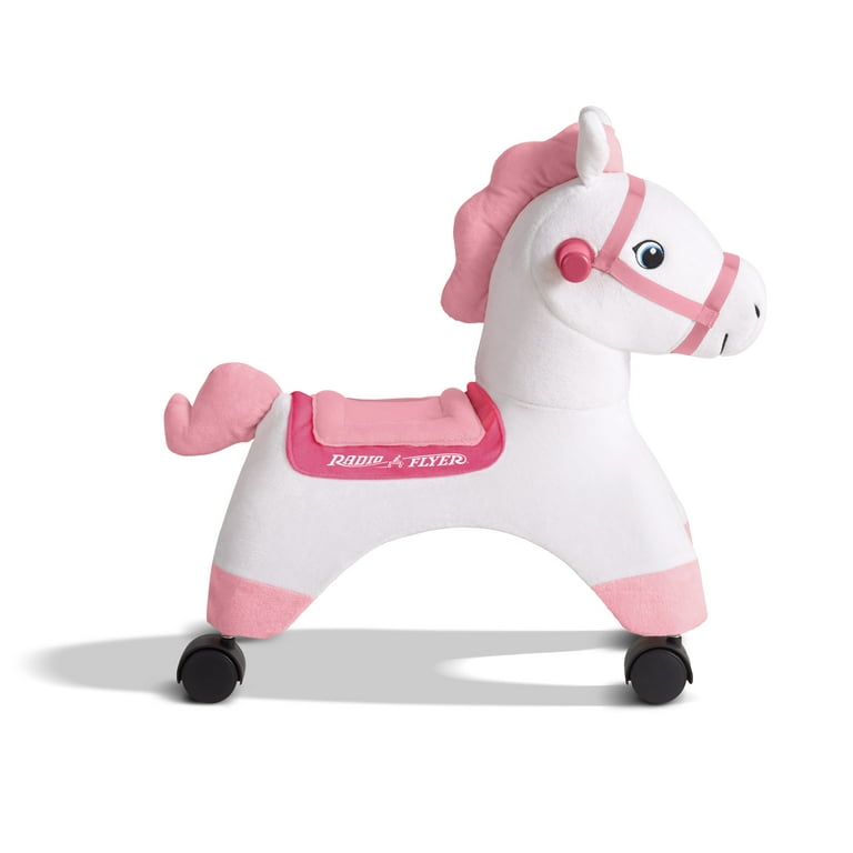Radio Flyer, Socks: Rolling Pony, Plush Caster Ride-on Horse for