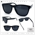 thumbnail image 2 of SA106 Polarized Sport Keyhole Bridge Sunglasses for Men UV400 Lightweight Plastic Matte Black Frame - Black Lens, 2 of 6