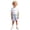 Blue, variant on Ulanda Boys and Toddler Pull on Shorts Thin Stripe Elastics Waist Casual Summer Kids Girls Shorts Lightweight (Brown, 18-24 Months)
