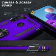 thumbnail image 2 of FYBTO Galaxy A21 Case with Screen Protector,Military Grade Heavy Duty Shockproof Cover Pass 16ft Drop Test with Magnetic Kickstand Protective Phone Case for Samsung Galaxy A21 Turquoise Color, 2 of 5