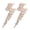 Gold, variant on Lightning Bolt Earrings, Lightning Earrings for Women, Bohemian Beaded Lightning Earrings, Sparkling Lightning Geometric Statement Earrings for Ladies Boho Jewelry