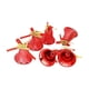 thumbnail image 1 of 6 piezas de adorno de campana de Navidad, colgante único, decoración navideña decorativa Rojo, 1 of 9