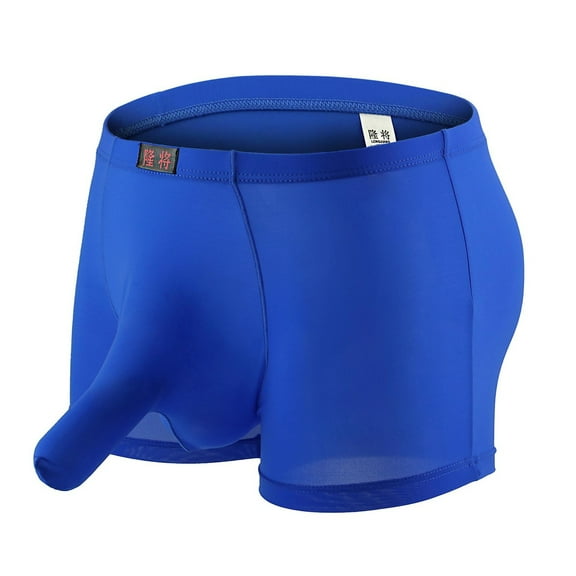 Mens Boxer Briefs Ultra Comfort Soft Underpants U Shaped Pouch Space Chamber Briefs Moisture Wicking Breathable Underpants Open Fly Tag Free Trunk Briefs