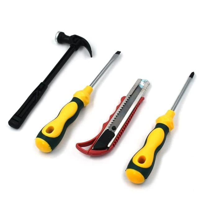 Helper Tool 4 Pc Set Used | While Doing Plumbing & Electrician Repair For Home, Office, Car | Easy Start & Stop Mechanism | Light Weighted & Easy To Carry | Handle The Helper Tool Set