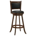 thumbnail image 3 of Broxton Upholstered Swivel Bar Chair Chestnut (Set of 2), 3 of 13