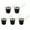 Black, variant on 5Pcs Stainless Steel Shot Glass Collection Handy Shot Glasses with Chain Elegant 30ml Capacity Drinking Cups Utensils