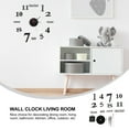 Changmusheng Oversized Wall Decor for Kitchen Wall Clock Frameless