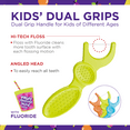 thumbnail image 2 of OLD Plackers Kids Dental Floss Picks, Fruit Smoothie Swirl with Fluoride & Dual Grip, 75 Count (Pack of 4), 2 of 7