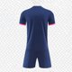 thumbnail image 4 of Odeerbi Niños Niñas Rápido Seco Gradiente Fútbol Uniforme Conjunto Cuello En V Camiseta Shorts Entrenamiento Respirable Conjunto Atlético Para 5-13 Años, 4 of 4