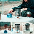 thumbnail image 3 of Outdoor Portable Heater Stoves Mini Stainless Steel Heating Cover Tent Heater Oven Burner Camping Stove Accessories, 3 of 5