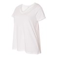 thumbnail image 3 of IWPF - Women's Plus Size V-neck T-Shirt - Halloween Costume Pumpkin Face, 3 of 5