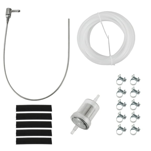 Unique Bargains Heater Fuel Tank Standpipe Kit Heating Fuel Hose Clip Kit 4M Oil Hose and 5Pc Rubber Hose Diesel Heater