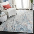 thumbnail image 3 of SAFAVIEH Tulum Cebrail Abstract Area Rug, 5'3" x 7'6", Ivory/Blue, 3 of 8