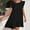 Black, variant on Fengqque Nursing Maternity Maternity Postpartum Comfort Dress Pajamas Multifunctional With Lace Sleeves New Fresh Sweet And Short Sleeved Round Neck Mid Calf Dress