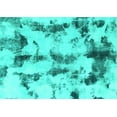 thumbnail image 1 of Ahgly Company Indoor Rectangle Abstract Turquoise Blue Modern Area Rugs, 5' x 7', 1 of 4