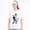 White-14, variant on Men's Cotton T-Shirt, Garden Gnome Skeleton Dark Graphic Crew Neck Short Sleeve Tee for Halloween Party
