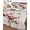Deep Red Beige, variant on Twin Quilt Bedding Set, Red Spring Floral Reversible Summer Quilt 3 Pieces, Birds Branches Watercolor Flowers Lightweight Bedspreads Coverlets with 2 Pillow Shams for All Seasons