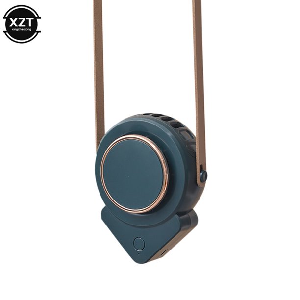 Mini ventilador de collar sin aspas, portátil, USB, recargable, Personal, velocidad ajustable para eventos al aire libre y oficina Fivean unisex