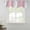 pink, variant on Turquoise Aqua Stripes Tie Up Valance Curtains for Windows, Kitchen Curtains Window Treatments, Modern Minimalist Abstract Lines Short Window Shades Valances for Bedroom Bathroom Cafe 42"x18"