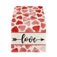 thumbnail image 2 of BKER Nouvelle Nappe Délicate Amour Saint-Valentin en Lin Imprimé Drapeau de Fête, 2 of 4