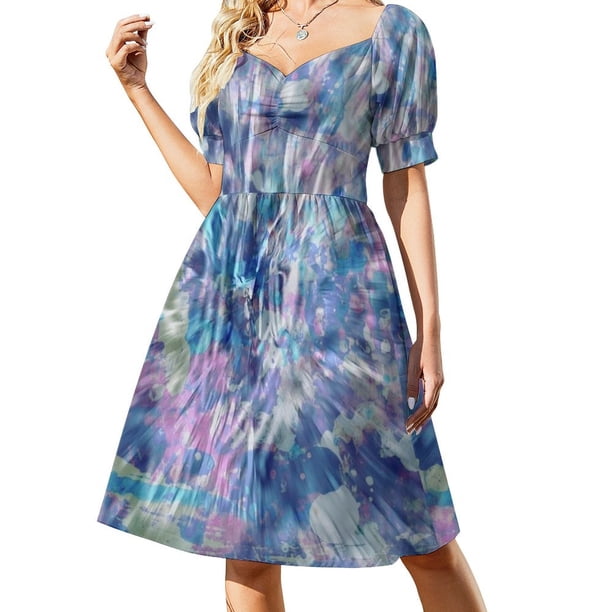 Vestido de manga corta con árbol morado mágico 1 Vestidos de verano para mujer Vestido para niñas vestidos elegantes tallas grandes Vestido