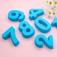thumbnail image 3 of Cheers.US Flexible Cake Mold Non-stick Silicone Clear Texture 3D Numbers Baking Mold Home Decor, 3 of 7