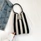 thumbnail image 4 of Bolsa De Hombro Bolsos de mano para mujer, bolsos de viaje con rayas contrastantes informales, bolso con asa superior Tmvgtek Para Estrenar, 4 of 6