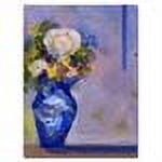 Trademark Art "Blue Vase" Canvas Art by Shelia Golden