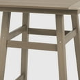 thumbnail image 7 of WestinTrends Outdoor 37" Counter Height HDPE Patio Square Bar Table, Weathered Wood, 7 of 7