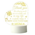 thumbnail image 2 of 2023 Summer Savings! WJSXC Home and Kitchen Clearance, Mother's Day Gift-LED Acrylic 3D Mother's Day Greeting Gift Light, Acrylic Greeting Mother's Day Gift Atmosphere Light (White Warm Light) A, 2 of 6