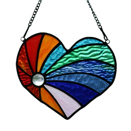 

New Valentine Day For Colored Acrylic Window Pendants Painted Glass Panels Decorative Pendants