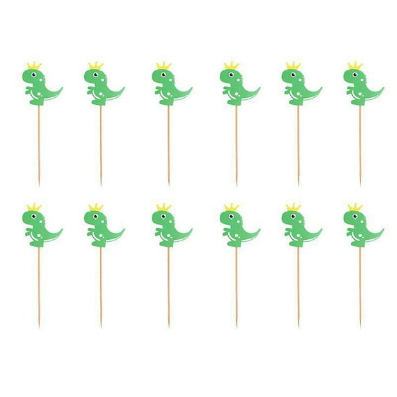 12pcs Dinosaur Cake Topper