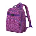 thumbnail image 2 of Trippy Colorful Geometric Abstract School Backpack With Adjustable Straps Chest Buckle Lightweight Durable Bookbag For Student And Students, 2 of 6