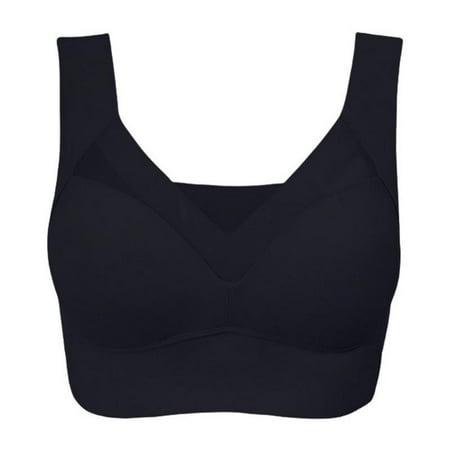 

Final Clear Out! Plus Size Thin Gathering Accessory Breast Soft Bra Wirefree Full Cup Push Up Widen Strap Comfort Casual Daily Bralette