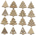 thumbnail image 2 of (50 Pieces/pack) 2.5cm Christmas Decoration Creative Cartoon Wooden Piece Retro Handmade DIY Small Gift Material, 2 of 5