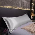 thumbnail image 1 of Funda de Almohada Larga de Satén, Impermeable, con Tejido de Seda Helada: Suave, Transpirable y a Prueba de Fugas para Dormir, Parejas, Dormitorio y Descanso En Casa., 1 of 6