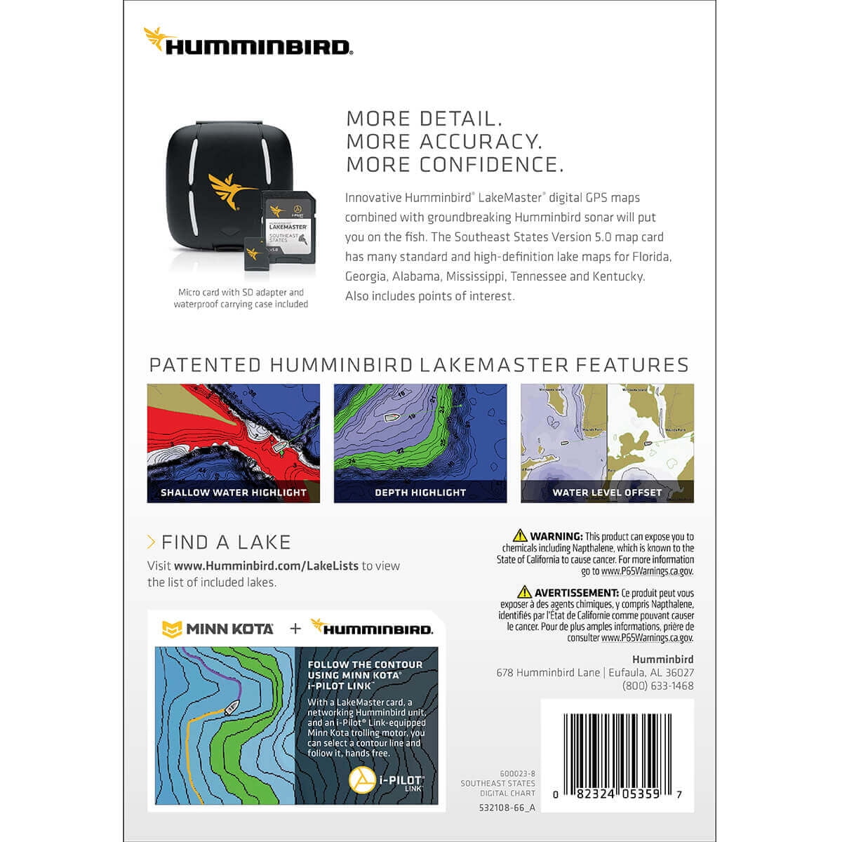 Humminbird 600023-8 Lakemaster Version 5 Chart Card