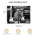 thumbnail image 2 of Wuche  Music Studio Canvas Wall Art Musical Instruments Pictures Prints Black and White Guitar Drums Poster for Living Room Bedroom Home Decor Framed, 2 of 5