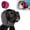B, variant on Noise Cancelling Ear Wrap, Quiet Comfort Calming Hood for Dogs with Sound-Blocking Rubber Pads for Firework and Thunder Protection, Adjustable Band