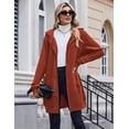 thumbnail image 5 of Zeagoo Women's Zip Up Hoodies Long Fleece Tunic Sweatshirts Casual Oversized Fall Coats Trendy Winter Hoodie, 5 of 6