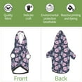 thumbnail image 6 of Fotbe Flowers Print Small Dog Sweater Hoodies Pet Grey Hooded Soft Fleece Sweatshirts with Pocket Fall Winter Puppy Cat Sweaters Warm Clothes-Small, 6 of 7