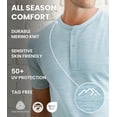 thumbnail image 5 of Merino.tech Men's Merino Wool Short Sleeve T-Shirt, Black Sky Stripe, Size M, 5 of 9