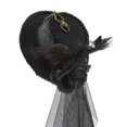 thumbnail image 2 of Steampunk Diadema Accesorios de disfraces Sombrero de fiesta Velo de encaje Sombrero de estilo gótico vintage Sombreros de fieltro, 2 of 9