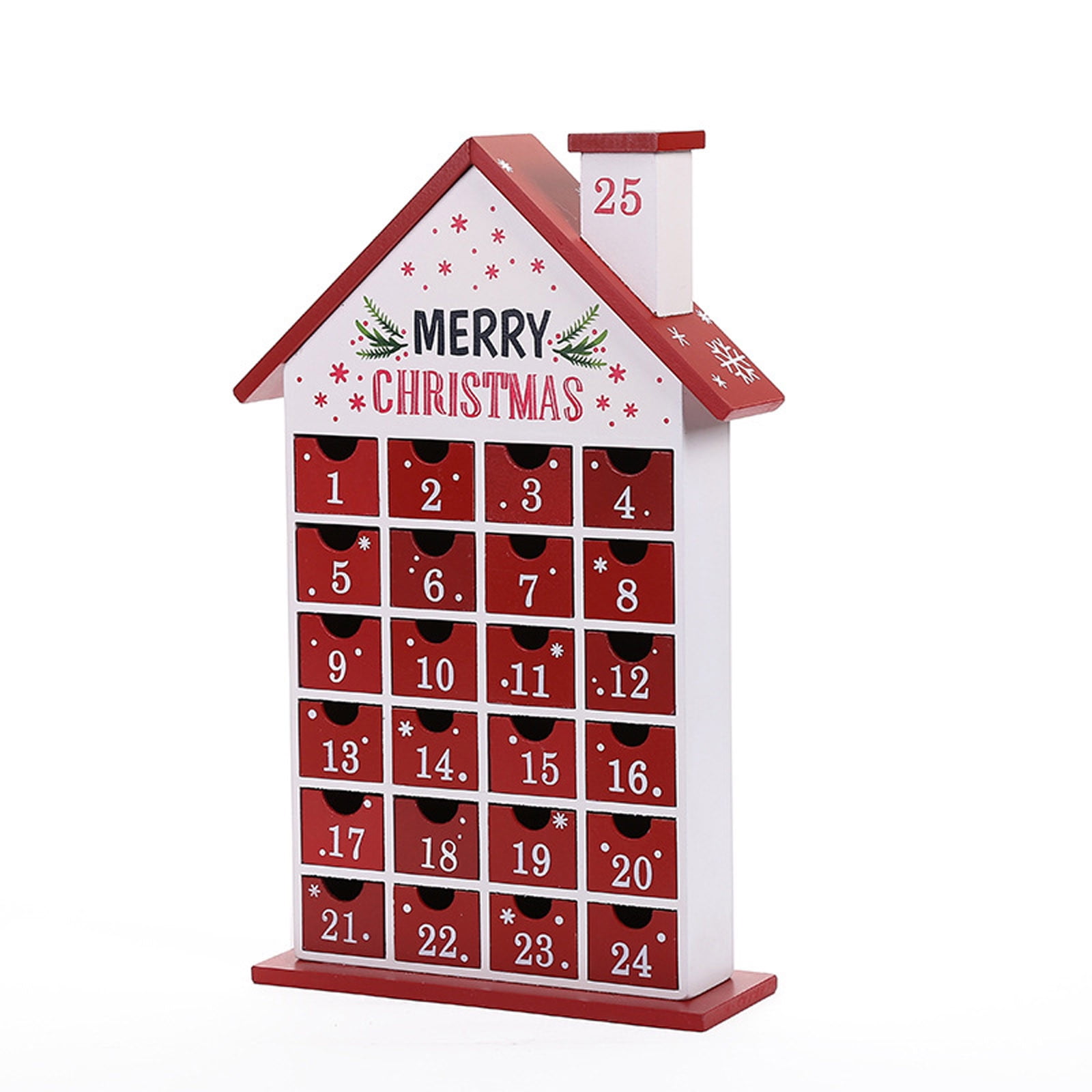 QIIBURR Christmas House Decorations Christmas Countdown Advent Calendar  Wooden Christmas Small House Decorations Christmas Countdown Calendar Box  Small Wooden Box Christmas Countdown Calendar - Walmart.com