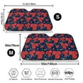 thumbnail image 3 of Fotbe Rose Flower Car Windshield Sunshade | Sun Visor Protector Front Window Shade, Keeps Out UV Rays, Keeps Your Vehicle Cool-Small, 3 of 7